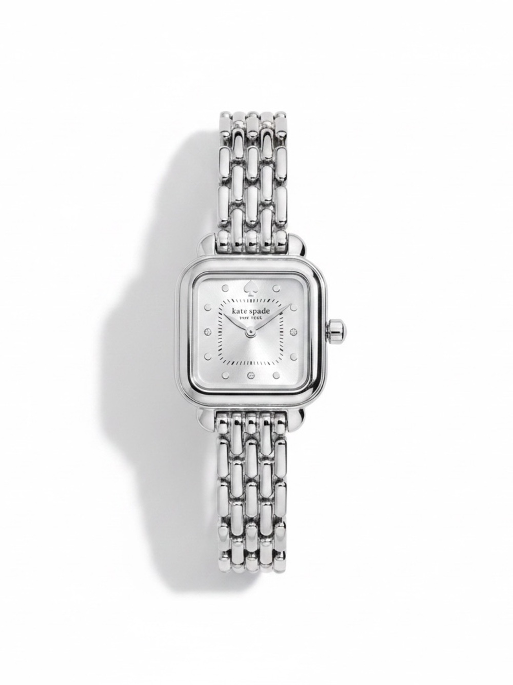 kate spade Gracie Silver 25mm Square-Link Women's Watch